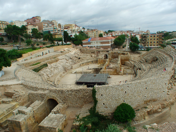 Imagen de un anfiteatro romano, Tarragona
