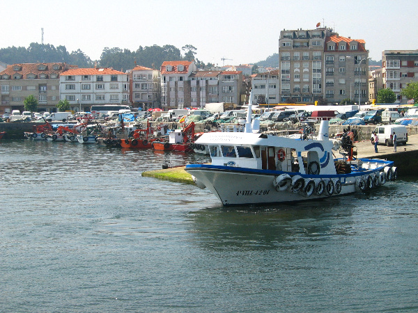 Imagen del puerto de O Grove, Pontevedra