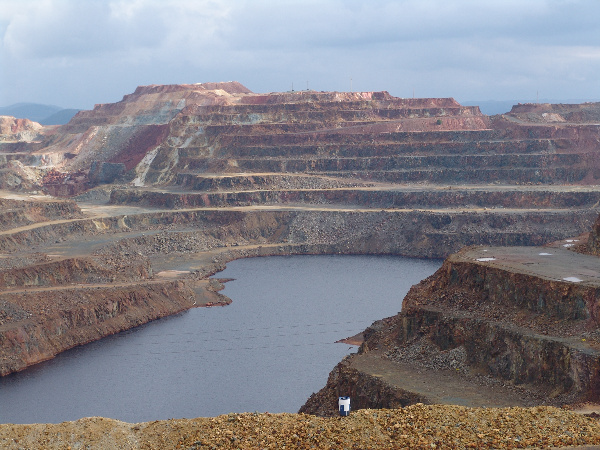 Imagen de una explotación minera en las Minas de Riotinto, Huelva