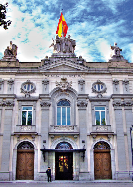 Imagen de la fachada del Tribunal Supremo, Madrid