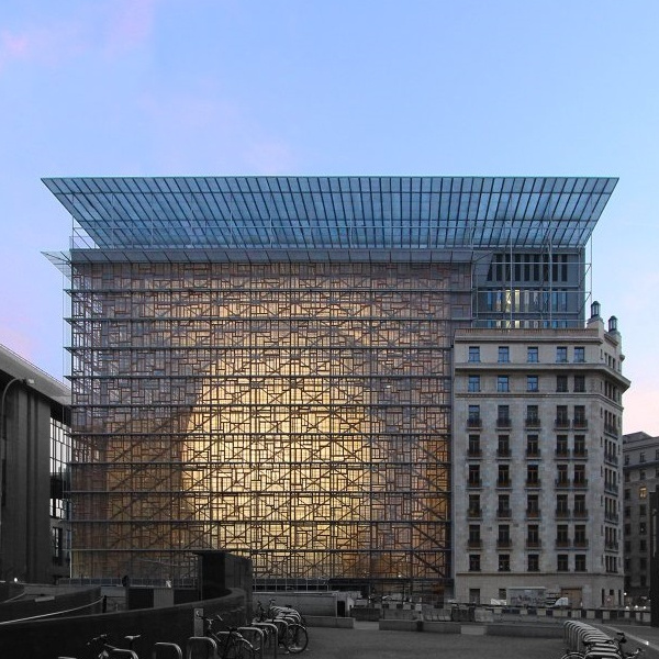 Imagen del Edificio Europa, sede del Consejo Europeo y del Consejo de la Unión Europea